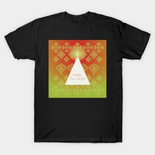 Greeting folk art - Motif design - Christmas tree T-Shirt